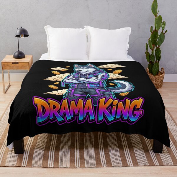 Item preview, Siberian Husky Street Samurai Mascot with Neon Clouds Vector Design designed and sold by Tong4130.