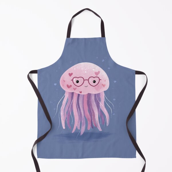 Item preview, Jelly fish wearing heart glasses valentines day card designed and sold by MendaciousMina.