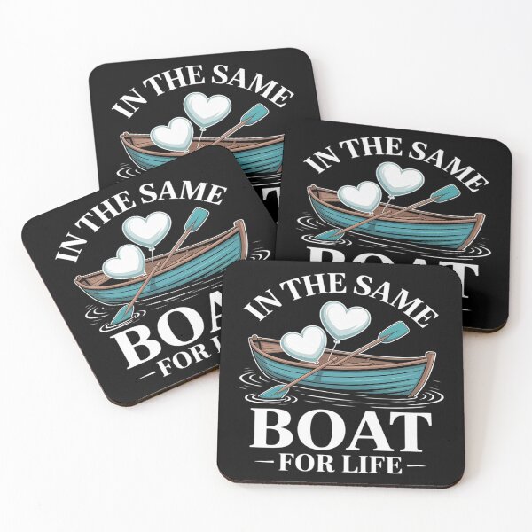 Item preview, In the Same Boat for Life Heart Rowboat designed and sold by Libbysharts.