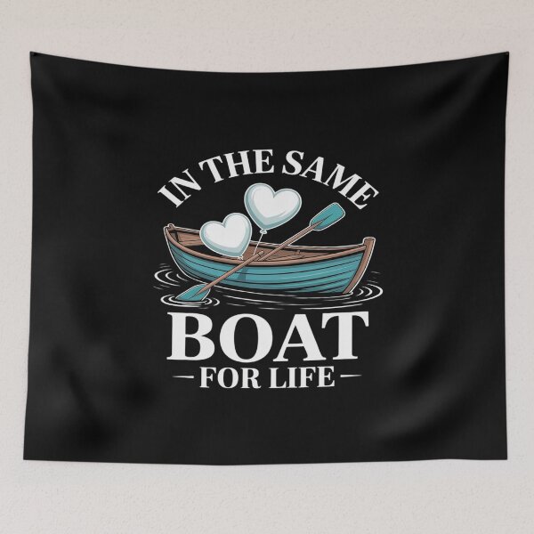 Item preview, In the Same Boat for Life Heart Rowboat designed and sold by Libbysharts.