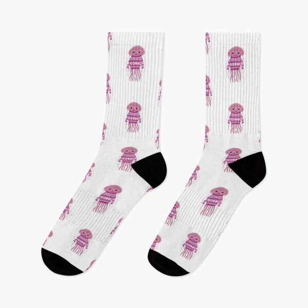 Item preview, Jelly fish in a sweater wearing heart glasses valentines day card designed and sold by MendaciousMina.