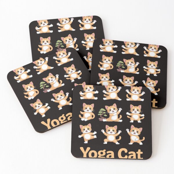 Item preview, Yoga Cat Cat Doing Yoga Poses Meditation Zen Cat Lover designed and sold by RONALPARAD.