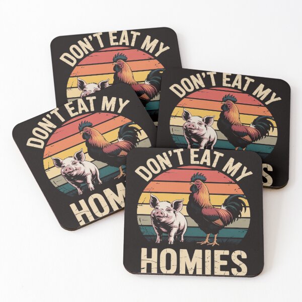 Item preview, Vegan Don't Eat My Homies Vegetarian designed and sold by RONALPARAD.