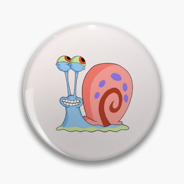 Item preview, gary the snail smiling friendly designed and sold by LuloCreative.