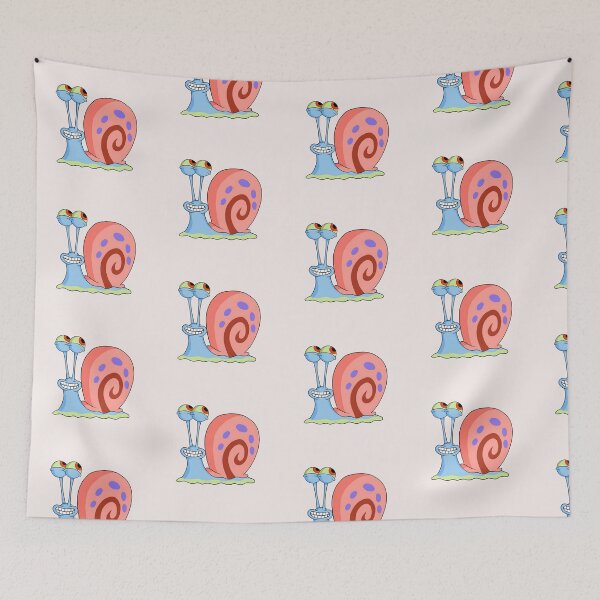 Item preview, gary the snail smiling friendly designed and sold by LuloCreative.