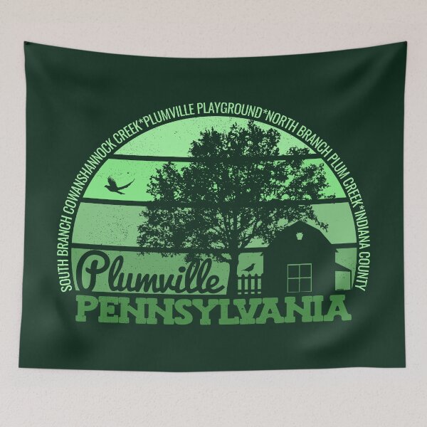 Item preview, Plumville Pennsylvania Sunset Retro Vintage Local Pride Logo designed and sold by CRHPOD20.