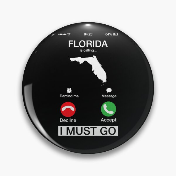 Item preview, Florida is Calling and I Must Go Funny Phone Screen designed and sold by KevinorNorris.