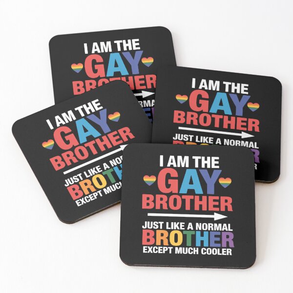 Item preview, I Am The Gay Brother Matching Pride LGBT Heart Gay Lesbian designed and sold by CruelShadesSt.
