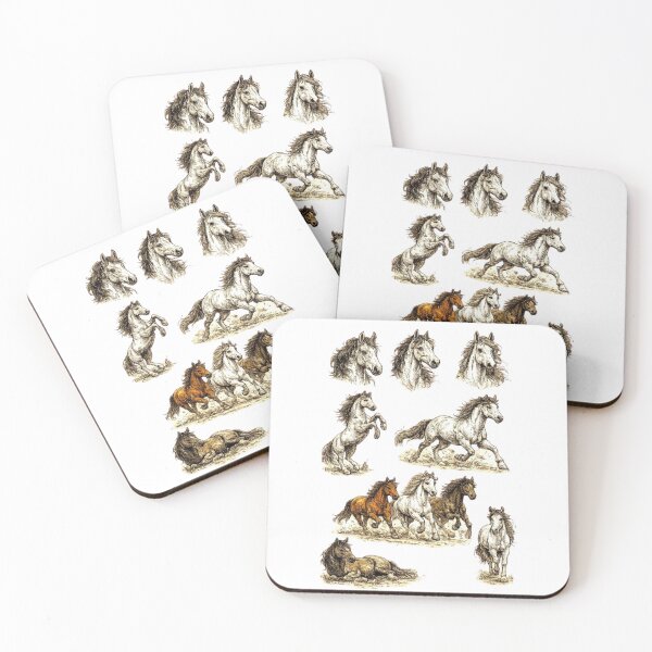 Item preview, Horse Lovers Collection Discharge Print Look designed and sold by DivineHaven.