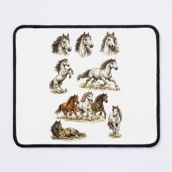 Item preview, Horse Lovers Collection Discharge Print Look designed and sold by DivineHaven.