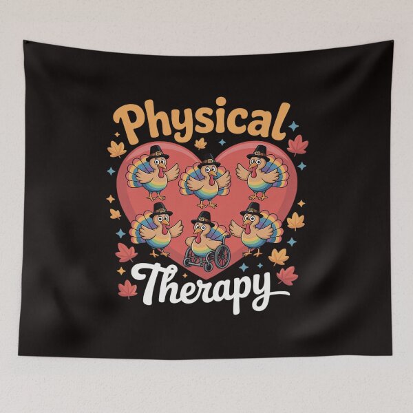 Item preview, Turkey Physical Therapy PT PTA Therapist Fall Thanksgiving designed and sold by RONALPARAD.