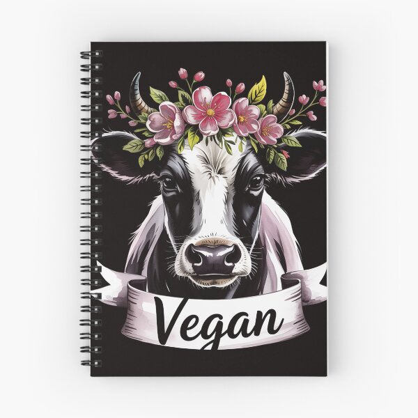 Item preview, Vegan Cow With Flower Headband Gift designed and sold by RONALPARAD.
