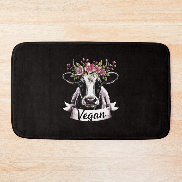 Item preview, Vegan Cow With Flower Headband Gift designed and sold by RONALPARAD.