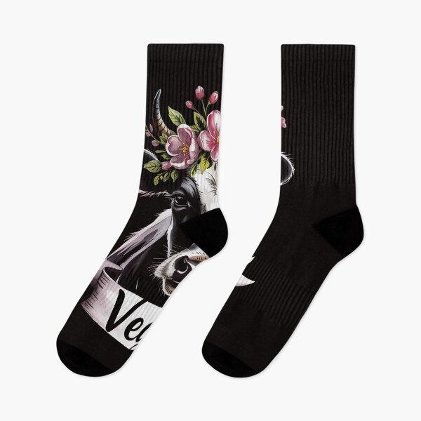 Item preview, Vegan Cow With Flower Headband Gift designed and sold by RONALPARAD.