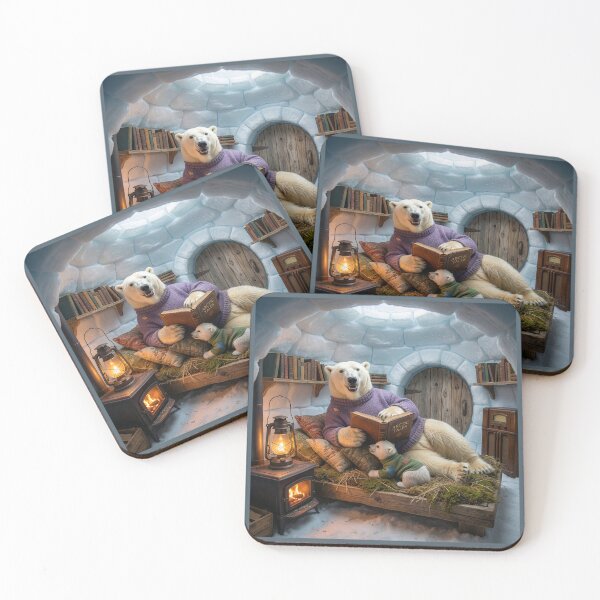 Item preview, Polar Bears in Igloo Den designed and sold by Tridentulus.
