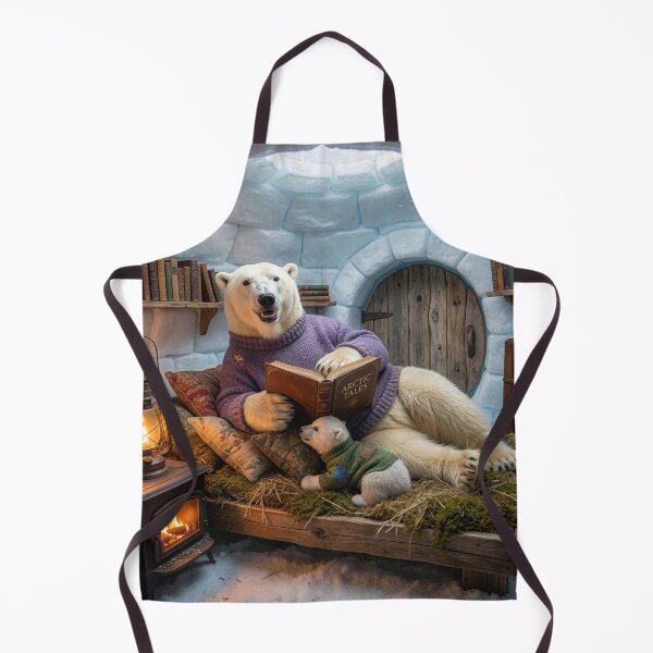 Item preview, Polar Bears in Igloo Den designed and sold by Tridentulus.