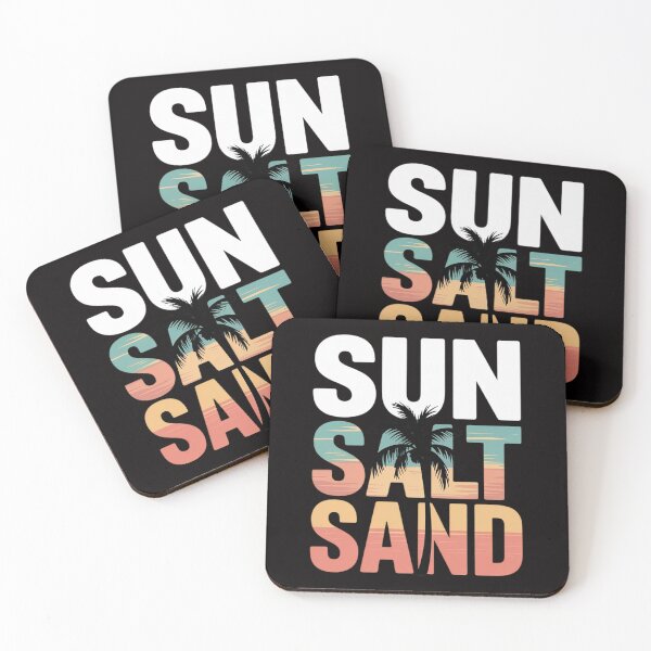 Item preview, Sun Salt Sand Summer Colourful Happy Holiday Palm Trees designed and sold by rutimenta.