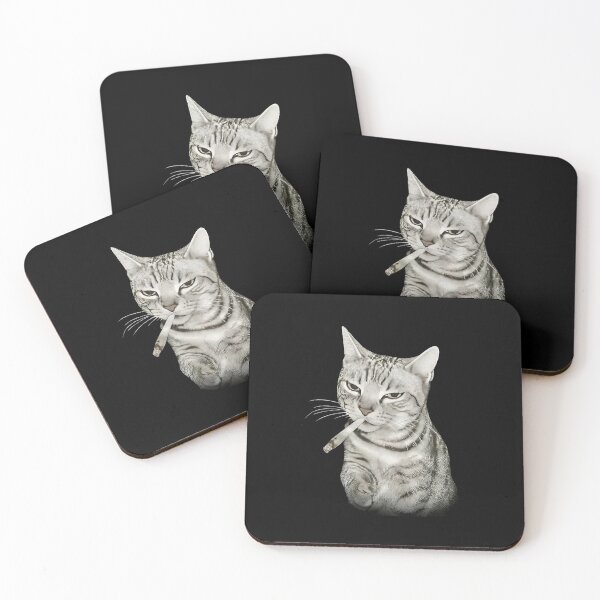 Item preview, Vintage Smoking Cat Meme designed and sold by SheriPeroni.