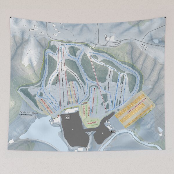 Item preview, Perfect North Slopes Resort Trail Map designed and sold by Mapsynergy.