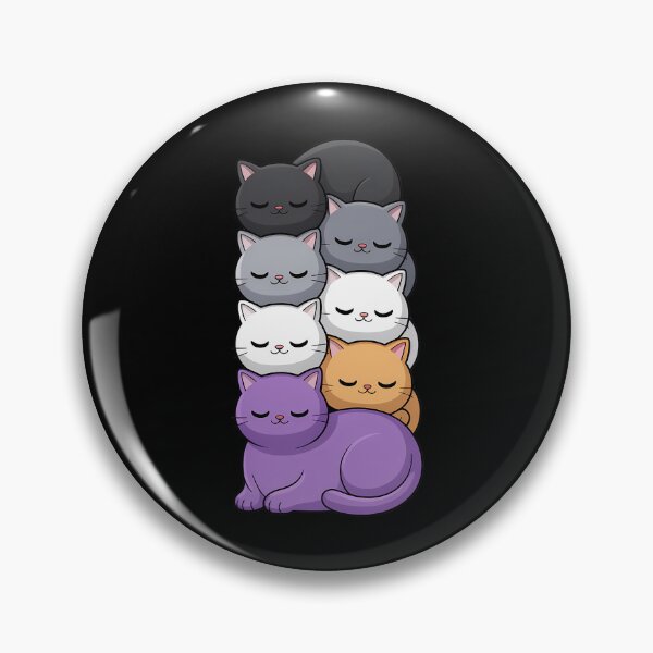 Item preview, Asexual Pride Cat LGBT Stuff Flag Kawaii Cute Cats Pile designed and sold by CruelShadesSt.