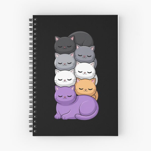 Item preview, Asexual Pride Cat LGBT Stuff Flag Kawaii Cute Cats Pile designed and sold by CruelShadesSt.