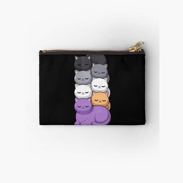 Item preview, Asexual Pride Cat LGBT Stuff Flag Kawaii Cute Cats Pile designed and sold by CruelShadesSt.