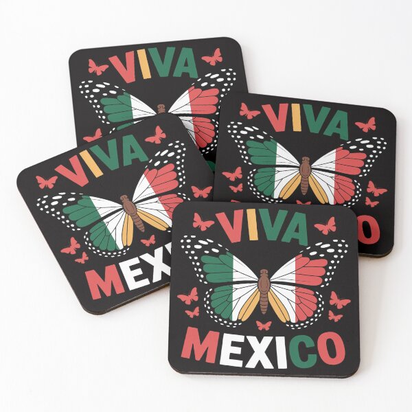 Item preview, Viva Mexico Mexican Independence Day Butterfly flag Mexico designed and sold by rutimenta.
