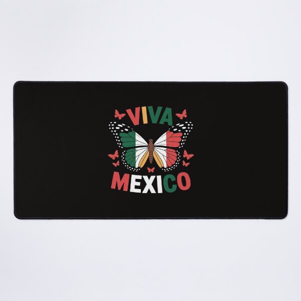 Item preview, Viva Mexico Mexican Independence Day Butterfly flag Mexico designed and sold by rutimenta.