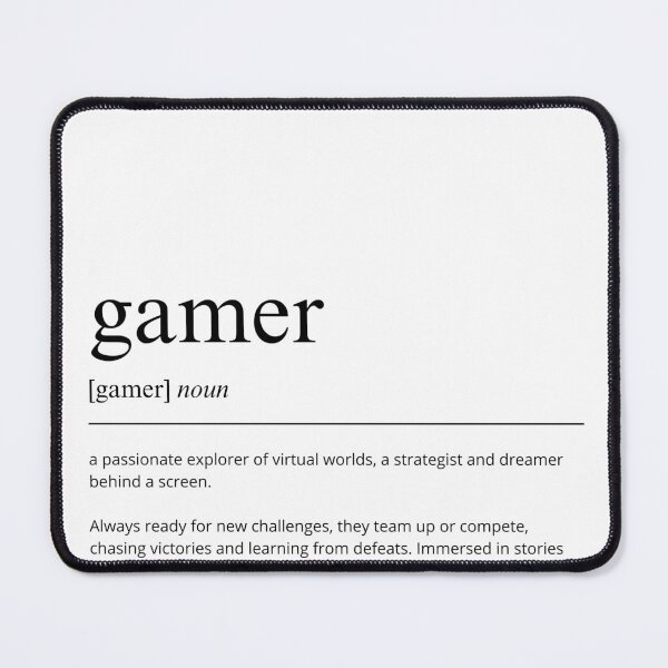 Item preview, Gamer Definition Print | Gaming Wall Art | Game Room Decor | Modern Minimalist Poster | Typography Print designed and sold by shopcanva.