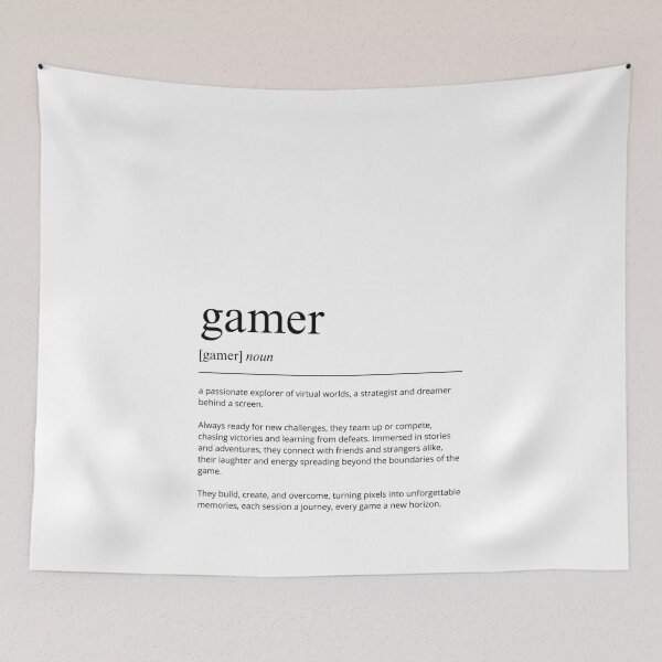 Item preview, Gamer Definition Print | Gaming Wall Art | Game Room Decor | Modern Minimalist Poster | Typography Print designed and sold by shopcanva.