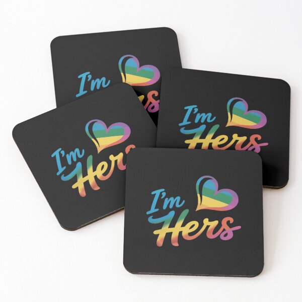 Item preview, Lesbian Couple I'm Hers Matching LGBT Pride designed and sold by CruelShadesSt.