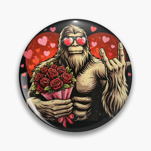 Item preview, Funny Valentines Day Bigfoot Heart Sasquatch Men Boys Kids designed and sold by tarikusa02.