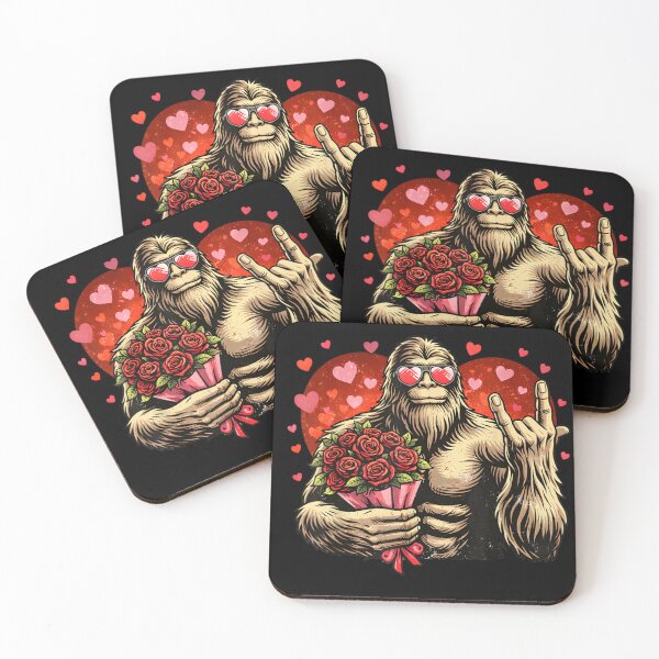 Item preview, Funny Valentines Day Bigfoot Heart Sasquatch Men Boys Kids designed and sold by tarikusa02.