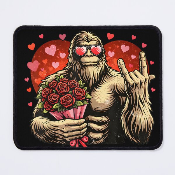 Item preview, Funny Valentines Day Bigfoot Heart Sasquatch Men Boys Kids designed and sold by tarikusa02.