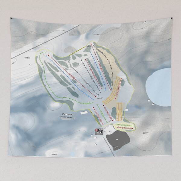 Item preview, Bottineau Resort Trail Map designed and sold by Mapsynergy.
