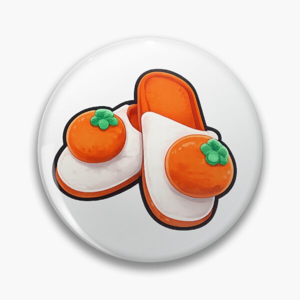 Item preview, LookPlub Slippers Sticker – Cute Orange Slippers Sticker designed and sold by Meiyi Digitals Co.