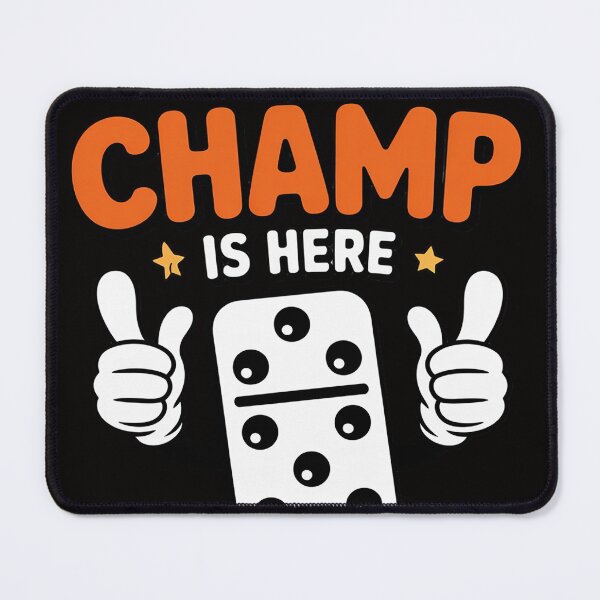Item preview, The Champ Is Here Dominoes King Domino Player Tile Lover designed and sold by rutimenta.