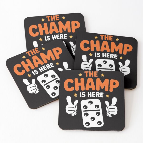 Item preview, The Champ Is Here Dominoes King Domino Player Tile Lover designed and sold by rutimenta.