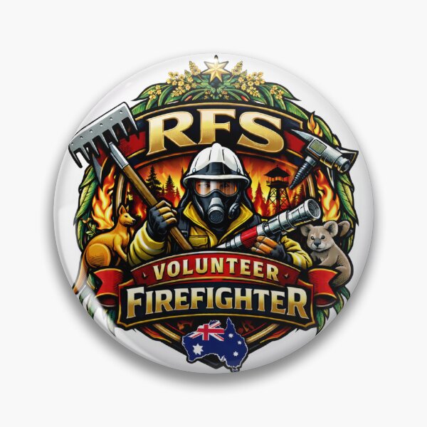 Item preview, RFS Volunteer Firefighter designed and sold by the6ft8firey.
