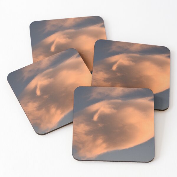 Item preview, Peach Cloudscape Watching Clouds At Sunset designed and sold by KillNFuel.