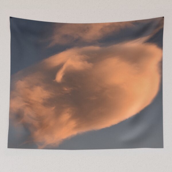 Item preview, Peach Cloudscape Watching Clouds At Sunset designed and sold by KillNFuel.