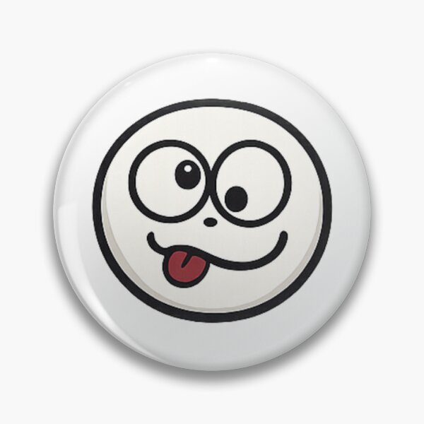 Item preview, Cute Goofy Smiley Face Sticker – Playful Cartoon Expression designed and sold by Meiyi Digitals Co.