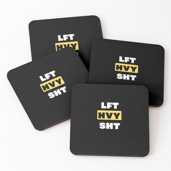 Item preview, LFT HVY SHT – Minimal Gym Motivation & Strength T-Shirt designed and sold by The Firestarter T-shirt Store.