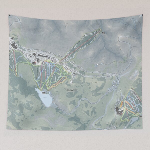 Artikelvorschau, Snowshoe Mountain Resort Trail Map entworfen und verkauft von Mapsynergy.