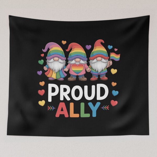Item preview, Proud Ally Gnomes LGBT Pride Rainbow designed and sold by CruelShadesSt.