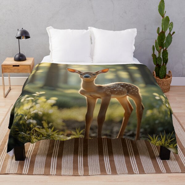 Item preview, Fawn in Sunlit Forest designed and sold by InezPhotography.