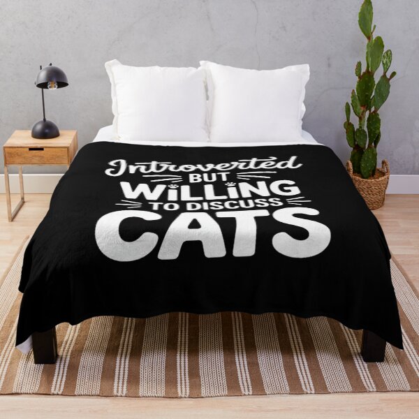Item preview, Introverted But Willing To Discuss Cats Bold Graphic designed and sold by Tatianamiobi.