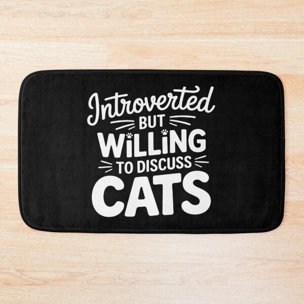 Item preview, Introverted But Willing To Discuss Cats Bold Graphic designed and sold by Tatianamiobi.