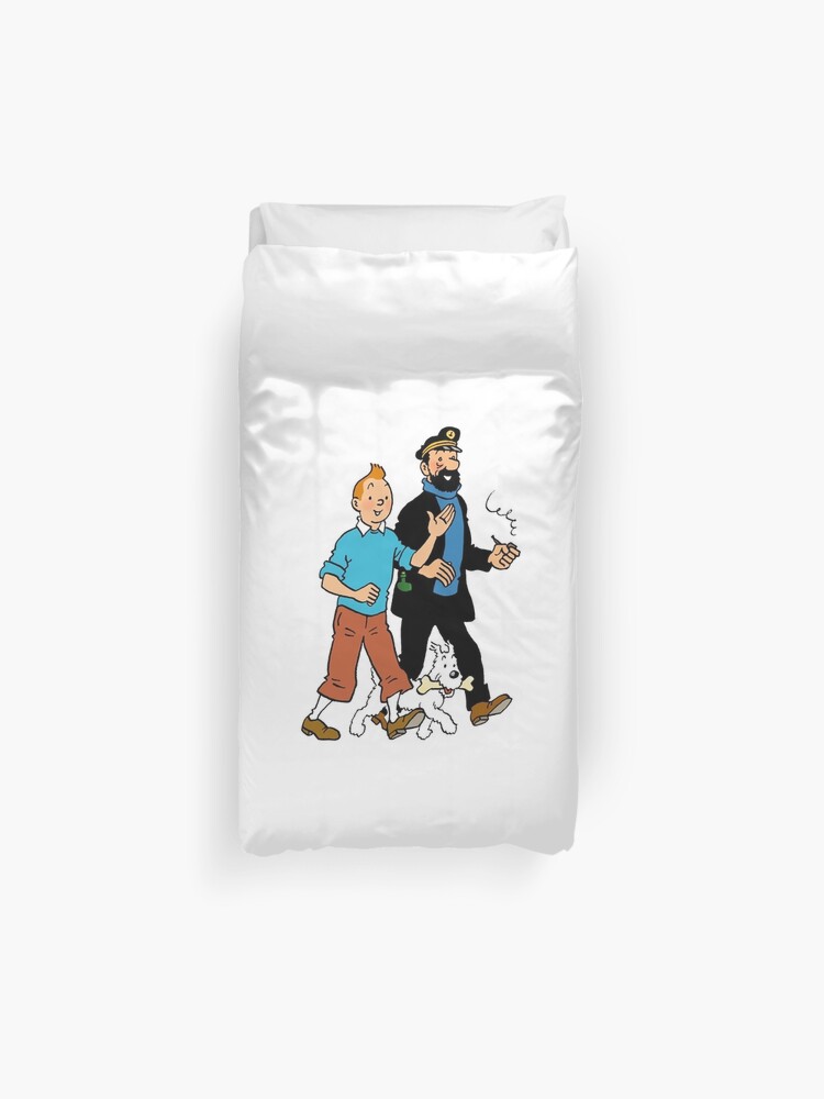 Tintin And Captain Haddock Duvet Cover By Red Rawlo Redbubble