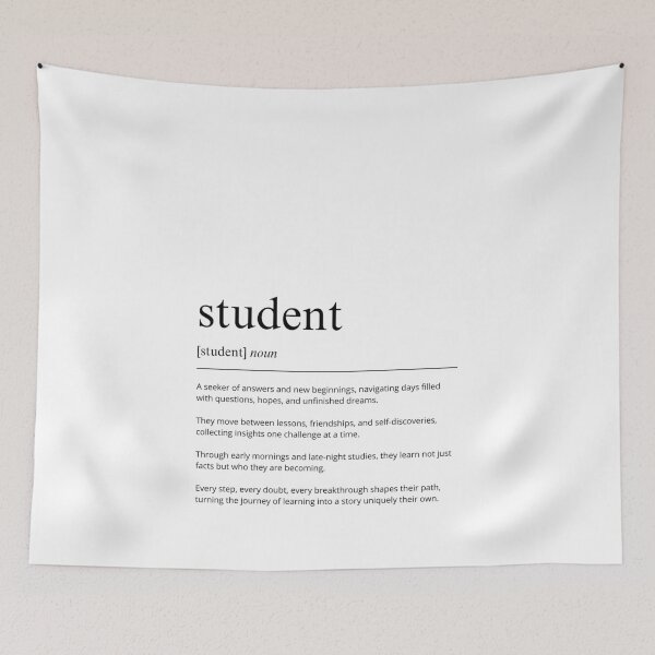 Item preview, Student Definition Print | Minimalist Dorm Wall Art | Inspirational Room Decor | Typography Poster | Graduation Gift designed and sold by shopcanva.